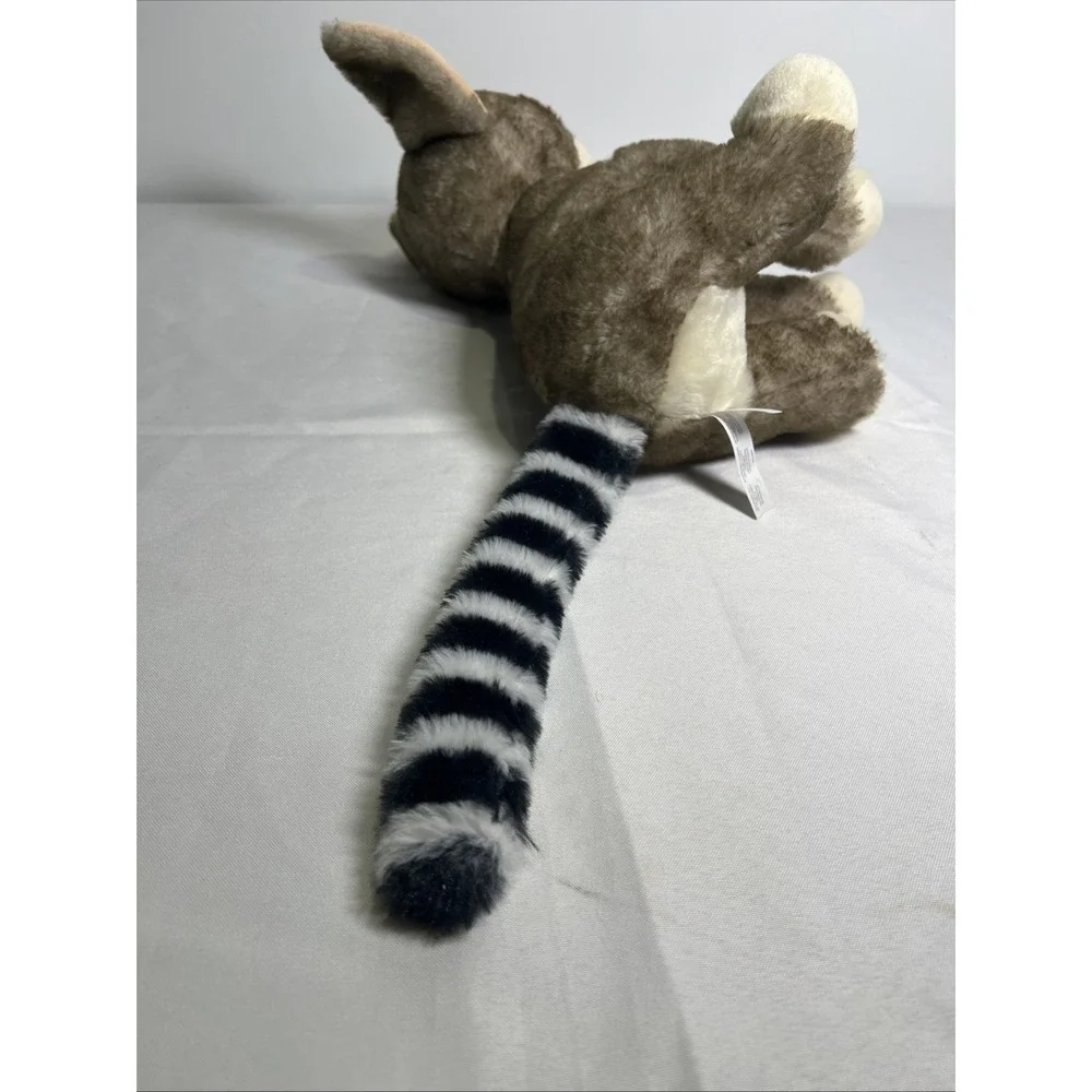 THE PETTING ZOO RECYCLED RING TAIL CAT PLUSH STUFFED ANIMAL